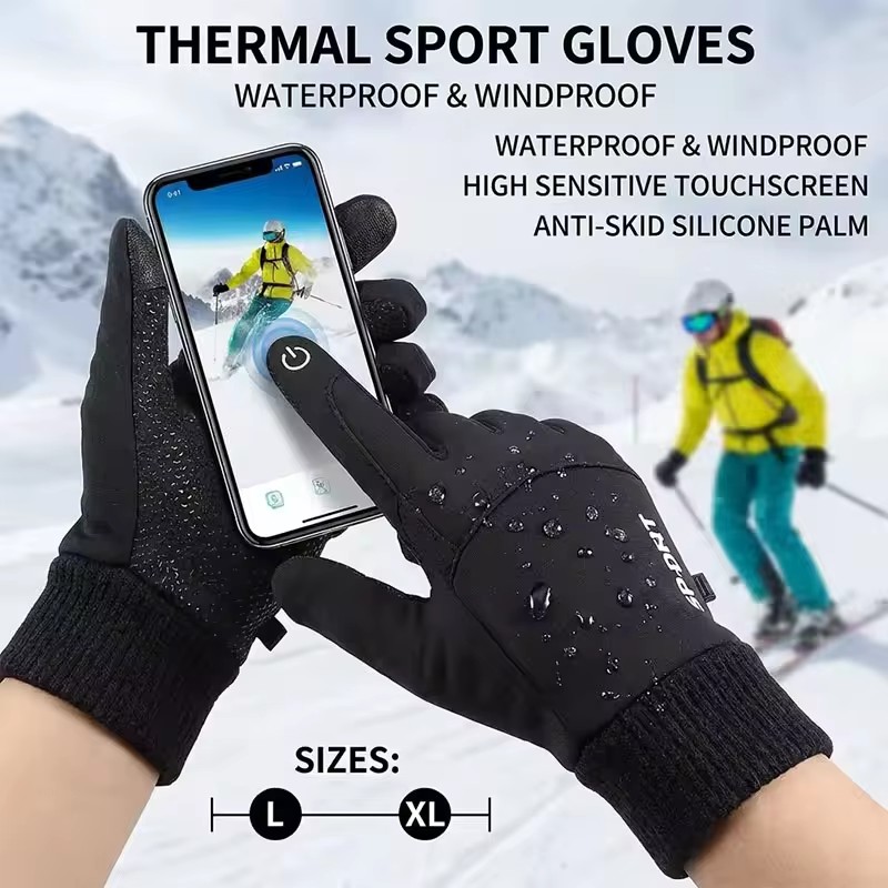 Siyah Kışlık Sıcak Tam Parmakl - Ski Glove Waterproof incelemesi ve fiyatı
